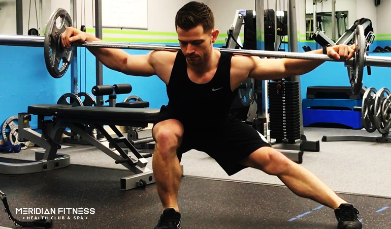 barbell-side-lunge